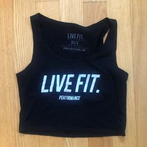 Live fit performance crop top
